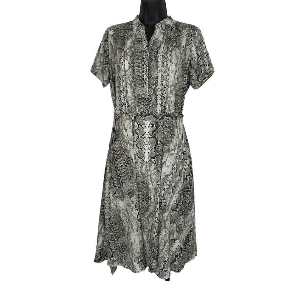 NANETTE Lepore Snakeskin Print Short Sleeved Dress Size 6